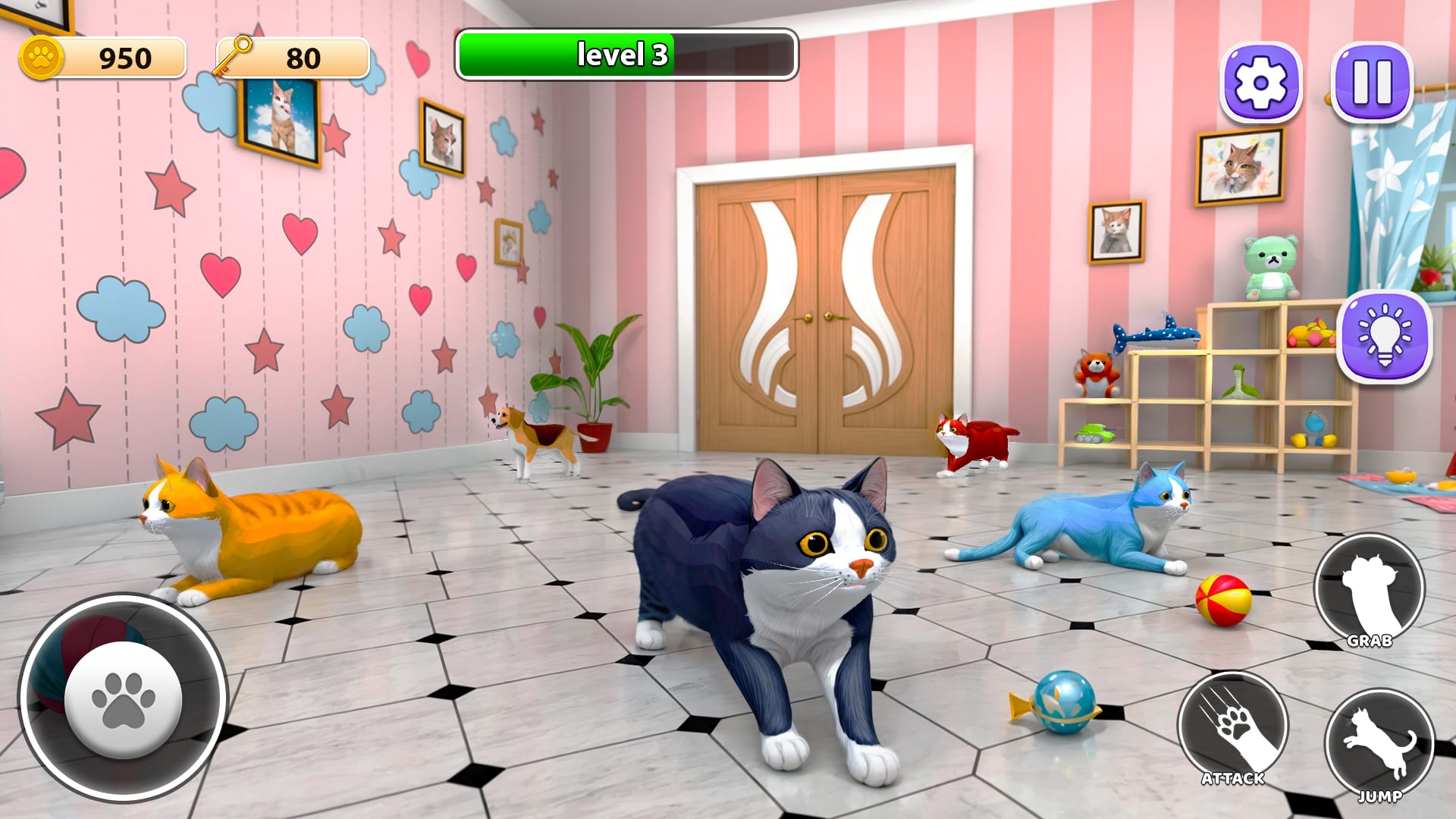 Screenshot 4 - gameplay of Bad Cat Prankster - Mom's Return